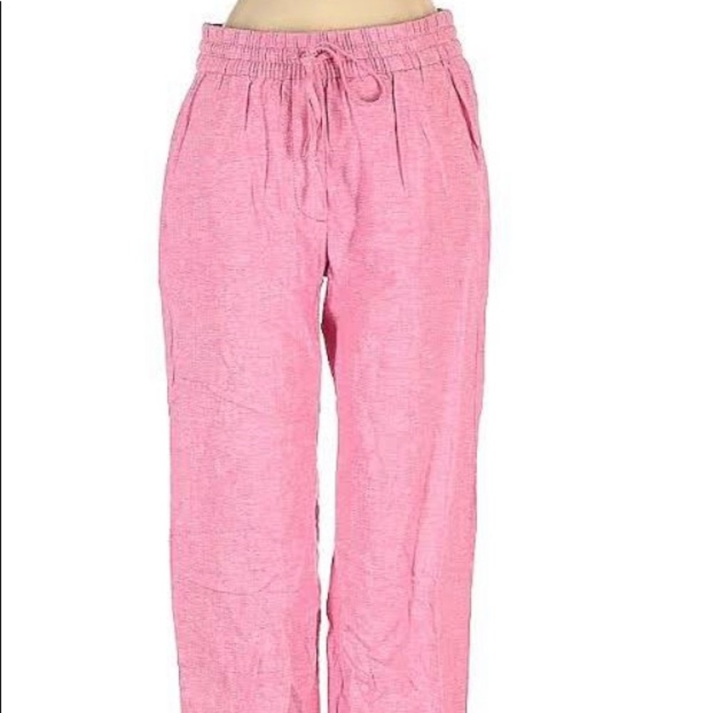 Pink linen JCrew pants